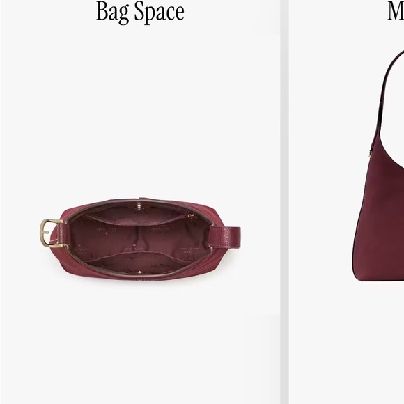 Kate Spade Burgundy Suede Shoulder Bag - Picture 5 of 9